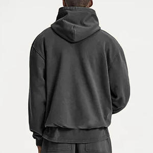 Sweat-shirt à capuche pour homme en mélange de coton doux, coupe décontractée, style streetwear, confort quotidien, vêtement décontracté - Product Image 2