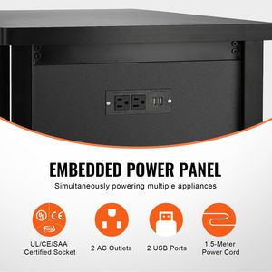 Supporto per Acquario da 75 Galloni con Capacità di Carico di 285 Kg, 52 X 19.7 X 32.3, in Acciaio e MDF, Accessorio per Acquari e Rettili - Product Image 5