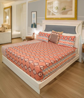 Ensemble de draps en jacquard 100% coton, motif floral, 300TC, design tissé élégant, écologique, doux, respirant, literie haut de gamme
