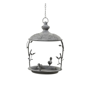 <b>Top</b> Trending Luxury Decorative Metal Bird Bath Cum Bird Feeder Hanging Weatherproof <b>Rust</b> Resistant Design for Home Garden - Product Image 3