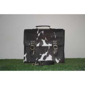 Moderne élégant dames en cuir de vachette mallette pour ordinateur portable Weekender sac à main voyage Documents organisateur en cuir véritable couvre pour - Product Image 1