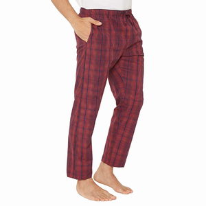 Men's Sexy Straight Flannel 100% Cotton Lightweight Pajama Pants Elastic Waist Breathable Midweight Autumn Casual Wear Pockets - Product Image 4