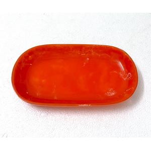 ถาดเรซิ่นลายหินอ่อนรูปวงรีลดราคา ถาดอเนกประสงค์ดีไซน์สวย ถาดเล็กสำหรับจัดระเบียบเครื่องประดับบนโต๊ะเครื่องแป้ง ถาดใส่ช็อกโกแลต - Product Image 1