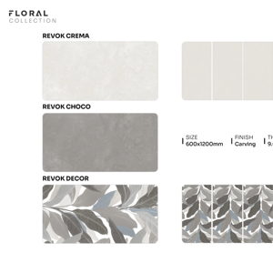 Carreaux de porcelaine texturés innovants 60x120cm 600x1200mm 24x48 Design moderne en relief pour applications architecturales - Product Image 1