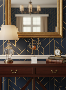 <b>Decorative</b> metal <b>tree</b> art sculpture with wooden base elegant modern home <b>decor</b> showpiece for living room office - Product Image 4