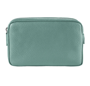 Neceser de Cuero, Estuche Cosmético Pequeño con Cierre de Cremallera, Bolsa de Maquillaje Portátil de Estilo Simple, Color Beige, Bolsa de Aseo para Viaje - Product Image 5