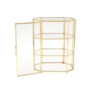 Classic Metal Jewelry Box <b>Storage</b> Organizer Case for Rings Earrings Necklace Accessories <b>Dressing</b> <b>Table</b> - Product Image 3