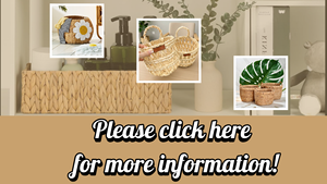 Panier de rangement étroit en jacinthe d'eau pour meuble de salle de bain, corbeille décorative en osier tressé pour articles de toilette et petits objets ménagers - Product Image 4