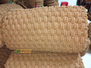Tapis en fibre de coco tissée sur mesure |   Maille en fibre de coco en gros pour usage extérieur et plage de la marque Eco2o Vietnam - Product Image 4