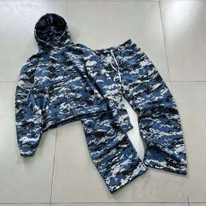 Custom Heavy Weight Winter Tracksuit Baggy Oversized Solid Pullover Streetwear Sweatsuit 100% Cotton Sweatpants Hoodie <b>Set</b> - Product Image 1