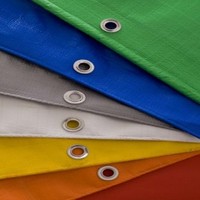 Bâche de protection pour palettes 180 GSM HDPE imperméable pliable en PE pour l'exportation