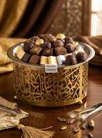 Plateau de service de luxe en acier inoxydable de qualité supérieure pour la décoration de la maison, idéal pour le Ramadan, modèle 2026