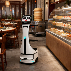 Robot de Entrega de Comida Panda Smart con Servicio de Servicio Autónomo y Robot de Recolección de Platos para Restaurantes y Hoteles - Product Image 1