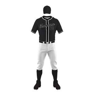 Tenues d'équipe unisexe pour adultes, imprimées par transfert thermique, pour baseball/softball, comprenant short et haut, personnalisables jusqu'en taille 5XL, respirantes, pour l'été - Product Image 1