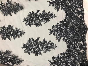 Tela de malla bordada para vestidos de gala, ropa nupcial, alta costura, moda, venta al por mayor, exportación, suministro global para compradores - Product Image 3