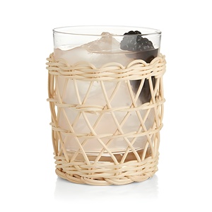 Porte-verres en rotin tressé à la main, jolies housses de verre naturelles, manchons porte-boissons, accessoires de bar - Product Image 6