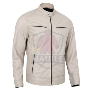 เสื้อแจ็คเก็ตมอเตอร์ไซค์หนังแท้คุณภาพสูง ระบายอากาศได้ดี ราคาถูก สำหรับผู้ชาย ใส่ได้ในฤดูหนาว กันน้ำ MOQ ต่ำ - Product Image 2