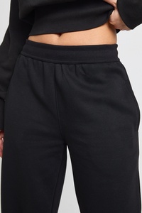 Premium <b>Women</b> Black Wide Leg Sweatpants High Waist Casual Loose Fit <b>Lounge</b> <b>Trousers</b> Straight Leg Jogger Pants Athletic Wholesale - Product Image 3