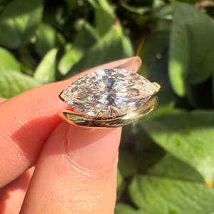 Anillo de Compromiso Original Iced Jewelz, Modelo Marquise, con Moissanita de 2 Quilates, Oro Amarillo de 14k, Engaste de Garras, Certificado IGI, Superventas - Product Image 4