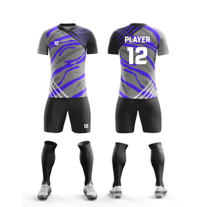 Uniforme de Fútbol de Último Diseño y Nuevo Estilo, Uniforme de Fútbol de Color Sólido de Primera Calidad para Venta en Línea - Product Image 6