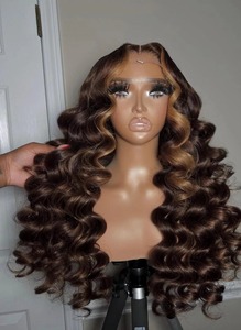 Peluca de Cabello Humano de 24 Pulgadas de Calidad de Exportación para Mujer, Peluca sin Pegamento con Encaje HD y Cabello de Bebé, Acabado Natural, Disponible para la Venta - Product Image 2