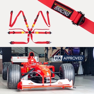 Harnais de course 6 points en polyester homologué FIA, fabrication OEM professionnelle, TBRACING SPORT PLUS 2, prend en charge l'ODM, logo personnalisé, vente en gros - Product Image 1