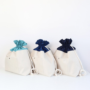 [SO,ON DESIGN] Upcycling <b>Drawstring</b> <b>Backpack</b> Upcycling <b>Drawstring</b> <b>Backpack</b> Eco Friendly Rucksack Recycled Travel Bag Korea - Product Image 2
