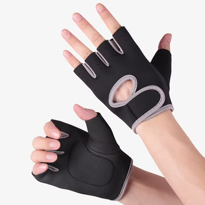 Guantes de Ciclismo y Gimnasio Transpirables de Media Mano de Cuero de Buena Calidad, Unisex, Antideslizantes y Cómodos - Product Image 1