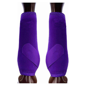 Bottes de protection pour chevaux en cuir et nylon de haute qualité - Soutien durable pour la thérapie équine - Options personnalisables - Modèle - Product Image 5