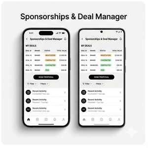 Application de marketing d'influenceurs Royalcraft – Offres de marques, gestionnaire de campagnes, marché des créateurs et analyse des données iOS/Android - Product Image 4