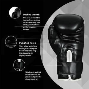 Guantes de Boxeo Sanda de Cuero Hechos a Medida 2026, con Agarre Ergonómico, Transpirables y Cómodos, Unisex, Disponibles en Stock - Product Image 3