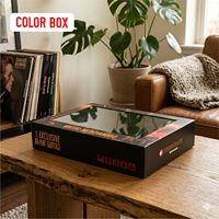 PACK DE MERCHANDISES LES BEATLES : porte-clés, plaque en verre et boîte colorée artisanale