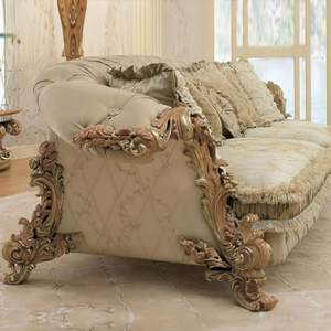 Juego de Sofás Seccionales Europeos de Lujo Langham con Mesa de Madera, Diseño Tradicional Ecológico y Duradero para Sala de Estar y Uso en Hoteles - Product Image 3