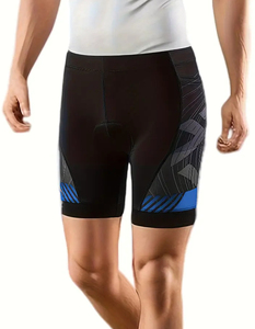 B503 Men's Eco-Friendly Viscose/Cotton <b>Plaid</b> Pattern Corduroy Sporty High Waist Breathable Cropped Summer Sports <b>Shorts</b> - Product Image 4