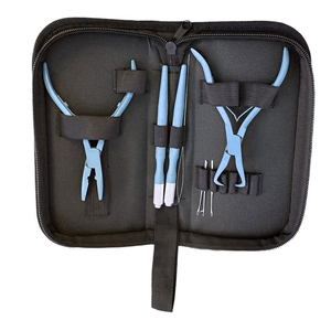 Kit de Pinzas Profesionales de Grado Quirúrgico para Extensiones de Cabello, Acero Inoxidable Ecológico para Colocación Precisa de Perlas, Logotipo Personalizado - Product Image 5