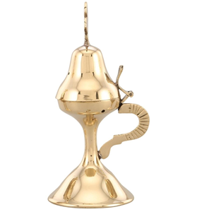 Brûleur d'encens artisanal en laiton, décoratif, compagnon pour la pratique de l'encens, la méditation, l'équilibre et la prière, pour un mode de vie harmonieux - Product Image 1