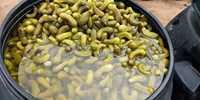Pepinillos en conserva en salmuera y vinagre, envasados en tambor, pepinillos con sabor salado, paquete a granel
