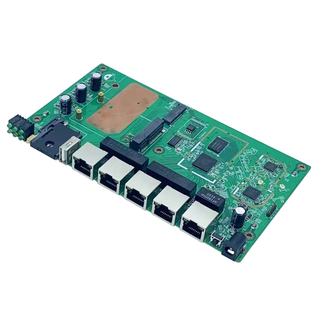 ODM OEM MT7621 AC1200M OpenWrt Gigabit Enterprise Wireless Dual Band Firewall VPN WEP Wifi Router PCBA Board