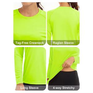 Custom Logo Winter Front Women <b>Tight</b> Workout Top Moisture Wicking Spandex Blend Gym Compression Running Apparel Wholesale - Product Image 3