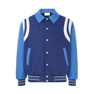 2026 Winter OEM Custom Canvas Stand Windproof Embroidery Streetwear Letterman Varsity Sleeve Patch Baseball Plus Size <b>Men's</b> - Product Image 5