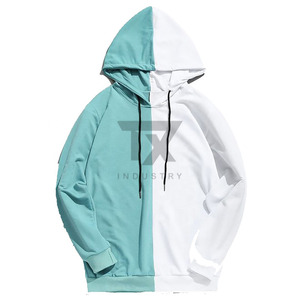 Sudadera con Capucha Personalizada en Dos Tonos, Negro y Blanco, para Hombre, 100% Algodón, Felpa Ecológica, Diseño Bordado, Alta Calidad, Invierno - Product Image 3