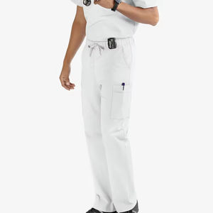 Pantalon de travail unisexe pour hommes, tissé, 100% coton, réutilisable, respirant, fabriqué au Pakistan, uniforme pour le personnel médical et chirurgical - Product Image 2