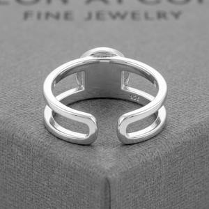 Anillo de compromiso de plata de ley vintage con ojo turco y diamantes de circonita cúbica, ideal para cumpleaños, bodas, fiestas y aniversarios. - Product Image 4