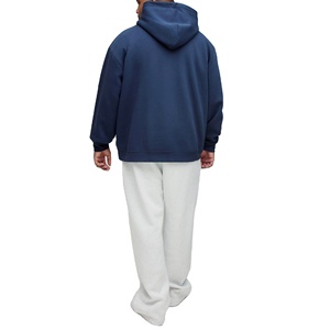 Top Quality Breathable Men's Hoodies basics cotton <b>blended</b> Over Size Loose Heavyweight Hoodies For Men 2026 - Product Image 4