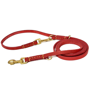 Laisse pour chien en cuir de qualité supérieure, fabriquée en usine avec des décorations rivetées, faible MOQ, pour usage extérieur, en vente. - Product Image 3