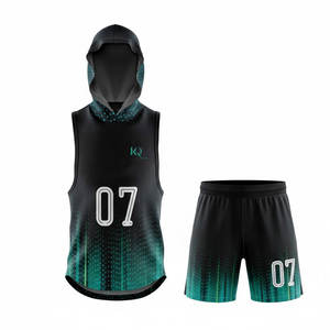 Uniforme de Flag Football para Adultos, Tela Elástica, Transpirable, Ajuste Cómodo, Secado Rápido, Jersey de Poliéster, Pantalones Cortos, Logotipos Personalizados - Product Image 1