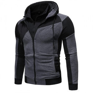 Men's <b>Hooded</b> Tracksuit Set Color Blocking Full <b>Zip</b> Sweatshirt With Drawstring Pants Casual Sportswear Autumn Wear - Product Image 5