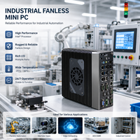 Mini PC Industrial Integrado con 6 Puertos Ethernet RS232/485, Windows 11, DC24V, UPS, CE, FCC, I5-11400 para Automatización Industrial
