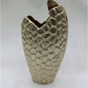 Maceta de Lujo, Artesanía en Metal, Plantas Artificiales, Floreros, Florero Dorado Hecho a Mano, Centro de Mesa, Artículos Decorativos para Mesa de Salón - Product Image 6