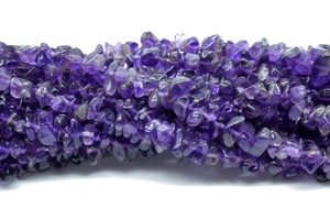 Cuentas de amatista natural en forma de chip, sueltas, de 3-6 mm, color púrpura, al por mayor, para la fabricación de joyas. - Product Image 6